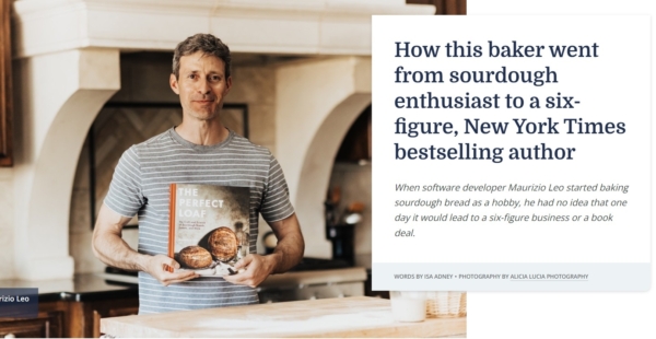 How this baker went from sourdough enthusiast to a six-figure, New York Times bestselling author